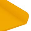 vidaXL Schwebendes Regal 2 pcs Senfgelb 80 x 9 x 2,5 cm Stahl