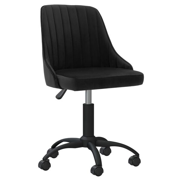 vidaXL Esszimmerst&uuml;hle 4 Stk. Drehbar Schwarz Samt