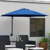vidaXL Garten-Sonnenschirm Azurblau 248 x 248 x 148 cm