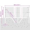 vidaXL Zaunpfosten Gr&uuml;n 10 x 0,4 m (25 x 25 mm Maschendraht)