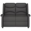 vidaXL 2-Sitzer Massagesessel Dunkelgrau Mikrofaser-Gewebe