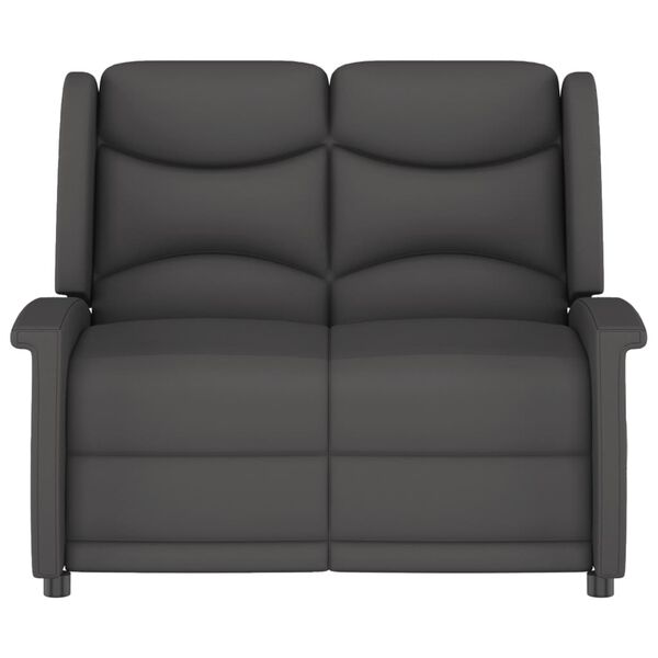 vidaXL 2-Sitzer Massagesessel Dunkelgrau Mikrofaser-Gewebe