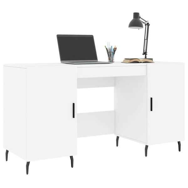 vidaXL Schreibtisch Wei&szlig; 140x50x75 cm Holzwerkstoff