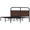vidaXL Bettgestell ohne Matratze 160x200 cm Braun Eichen-Optik