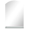 vidaXL Wandspiegel mit Regal 40&times;60 cm Hartglas