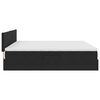 vidaXL Bett mit Stauraum und LED mit LED Schwarz 200 x 200 cm Samt