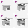 vidaXL Couchtisch Graues Sonoma 55 x 54,5 x 45 cm Holzwerkstoff