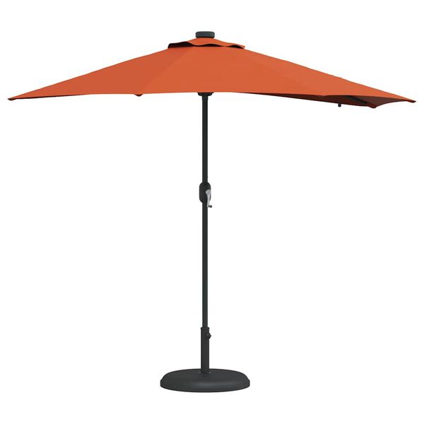 vidaXL Garten-Sonnenschirm Terrakotta 294 x 150 x 223 cm