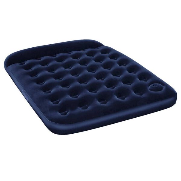 Bestway Luftbett Beflockt mit Integrierter Fu&szlig;pumpe 203x152x28 cm