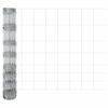 vidaXL Zaun mit Pfosten Silber 1 x 50 m Stahl
