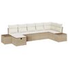 vidaXL Sofa Set 7 Stk. Poly-Rattan