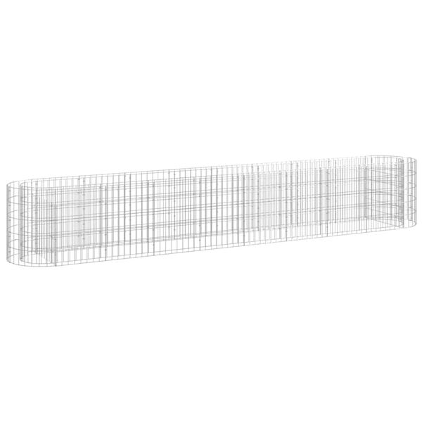 vidaXL Gabionen-Hochbeet Verzinktes Eisen 330x50x50 cm