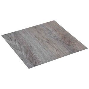 vidaXL Selbstklebende Bodenplanken Hellbraun und Schwarz