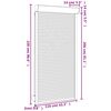 vidaXL Rollladen Aluminium 110x220 cm Wei&szlig;