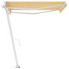 vidaXL Standmarkise Manuell Einziehbar 300x250 cm Gelb/Weiß