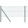 vidaXL Hexagonzaun Gr&uuml;n 0,6 x 100 m PVC