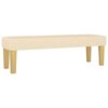 vidaXL Boxspringbett mit Matratze Creme 200x200 cm Stoff