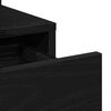 vidaXL Schminktisch mit Regal Schwarz Eichen-Optik 80 x 35 x 132 cm