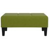 vidaXL Schlafsofa 2-Sitzer mit 2 Kissen & Hocker Hellgr&uuml;n Samt