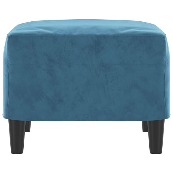 vidaXL Fu&szlig;hocker Blau 60x50x41 cm Samt