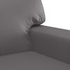 vidaXL 2-Sitzer-Sofa Grau 140 cm Kunstleder