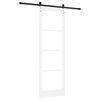vidaXL Schiebet&uuml;r ORKDAL Wei&szlig; und Schwarz 78 x 232 cm