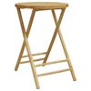 vidaXL Gartentisch Klappbar &Oslash;55x75 cm Bambus