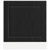 vidaXL K&uuml;chenschrank Schwarz Eichen-Optik 60 x 1,5 x 67 cm