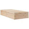 vidaXL Bett mit Matratze 90x200 cm Massivholz Kiefer