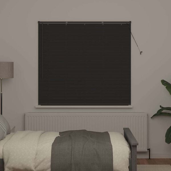 vidaXL Balkenjalousien Dunkelgrau 130 x 140 cm Aluminium