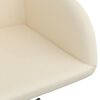 vidaXL Esszimmerst&uuml;hle 4 Stk. Drehbar Creme Samt