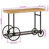 vidaXL Konsolentisch 112x36x76 cm Massivholz Mango und Eisen