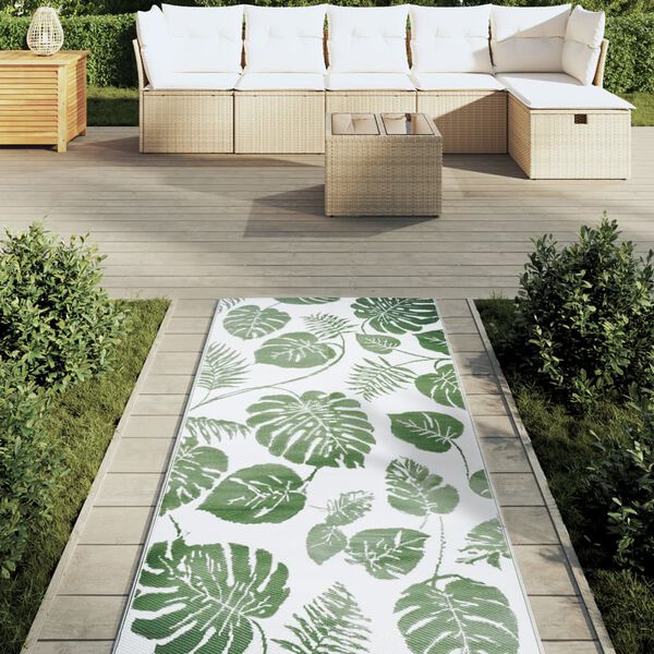 vidaXL Outdoor-Teppich ARAKIL Gr&uuml;n 80x250 cm PP