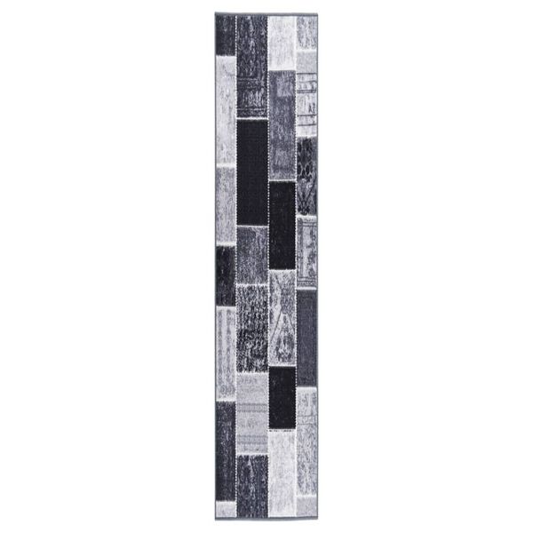 vidaXL Teppichl&auml;ufer Grau 80x500 cm