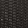 vidaXL Gartenbank 3-Sitzer mit Kissen Schwarz Poly Rattan