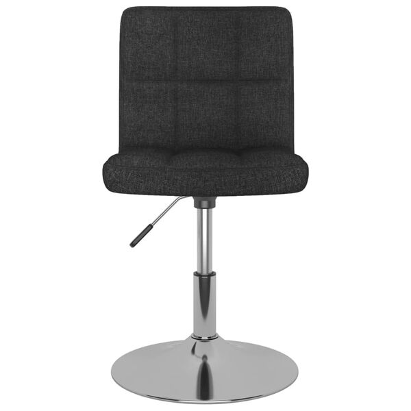 vidaXL Drehbarer Barhocker Schwarz Stoff