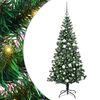 vidaXL K&uuml;nstlicher vorbeleuchteter Weihnachtsbaum Gr&uuml;n 180 cm