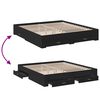 vidaXL Bettgestell mit Schubladen Schwarz 180x200 cm Holzwerkstoff