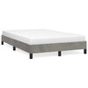 vidaXL Bettgestell ohne Matratze Hellgrau 120x200 cm Samt