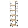 vidaXL B&uuml;cherregal Sonoma-Eiche 50 x 33 x 188,5 cm Holzwerkstoff