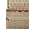 vidaXL Whirlpooltreppe Beige 50x50x50,5 cm Poly Rattan Akazie Massiv