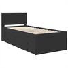 vidaXL Tagesbett mit Schubladen Schwarz 100 x 200 cm Holzwerkstoff
