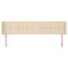 vidaXL Kopfteil mit Ohren Creme 183x16x78/88 cm Stoff