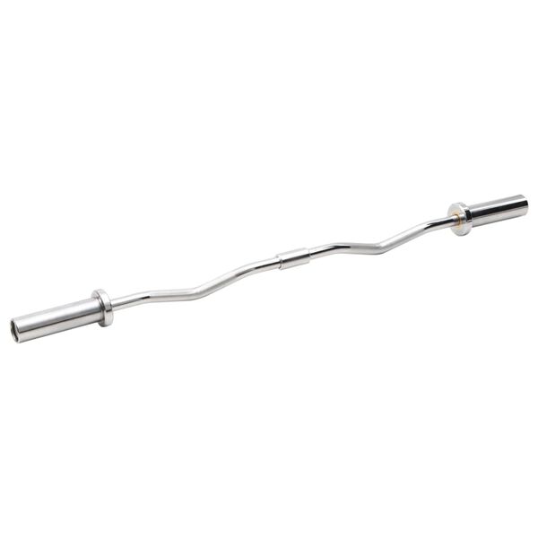 vidaXL Olympische Curlstange 120 cm Stahl