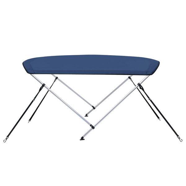 vidaXL 2-Bow Bimini Top Marineblau 180x150x110 cm