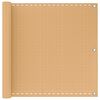 vidaXL Balkonsichtschutz Sand 90 x 600 cm HDPE und Aluminium