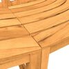 vidaXL Baumb&auml;nke 2 Stk. Halbrund &Oslash;160 cm Massivholz Teak