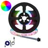 vidaXL LED Streifen 4 pcs Schwarz und Transparent 25 x 0,8 x 0,3 cm