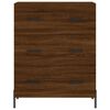 vidaXL Highboard Braun Eichen-Optik 69,5x34x180 cm Holzwerkstoff