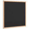 vidaXL Kreidetafel mit massivem Kiefernholzrahmen Schwarz 40x40 cm